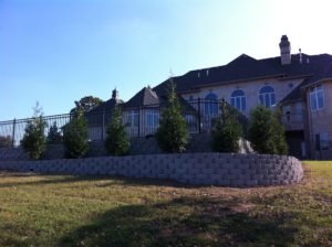 Landscaping for Joe Buster in Springfield,MO-Retaining Wall Landscape